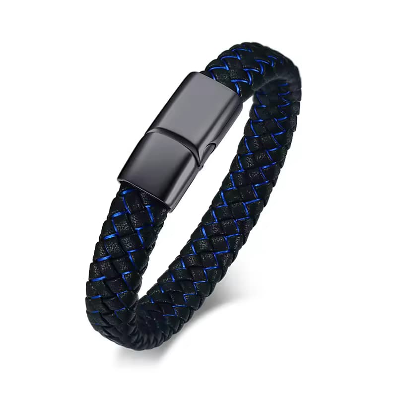 Pulsera de Cuero Trenzado Personalizada BraSOS - Image 6
