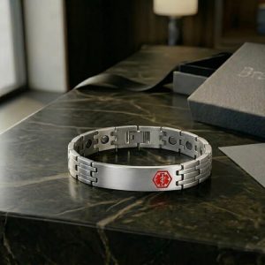 Brazalete de Acero con Terapia Magnética BraSOS